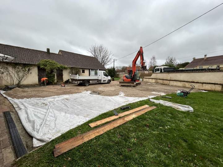 Terrassement de plateforme Lottinghen