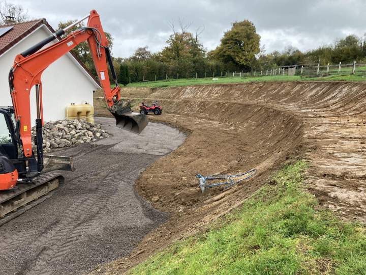 Terrassement de plateforme agricole et industrielle